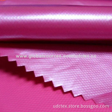 Polyester Taffeta and Twill Lining Fabric in PA, PU, PVC Silver and Milky Coating